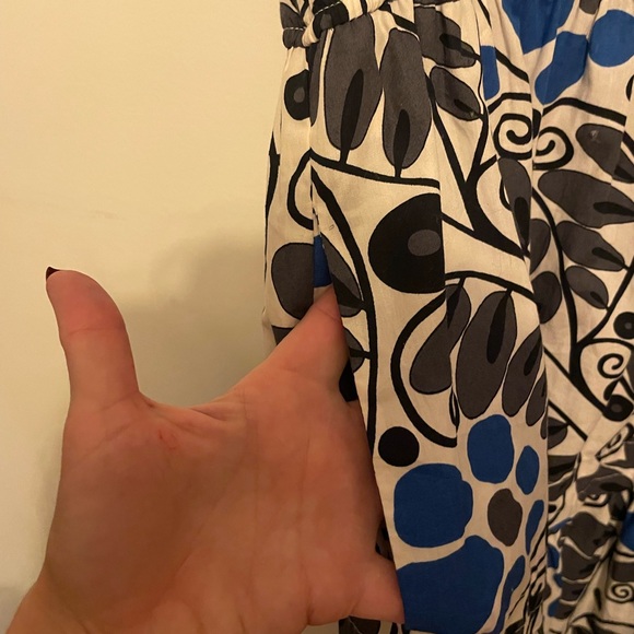 New Anthropologie Somerset dress- Small, 100% cotton, Blue & White print - Picture 7 of 7